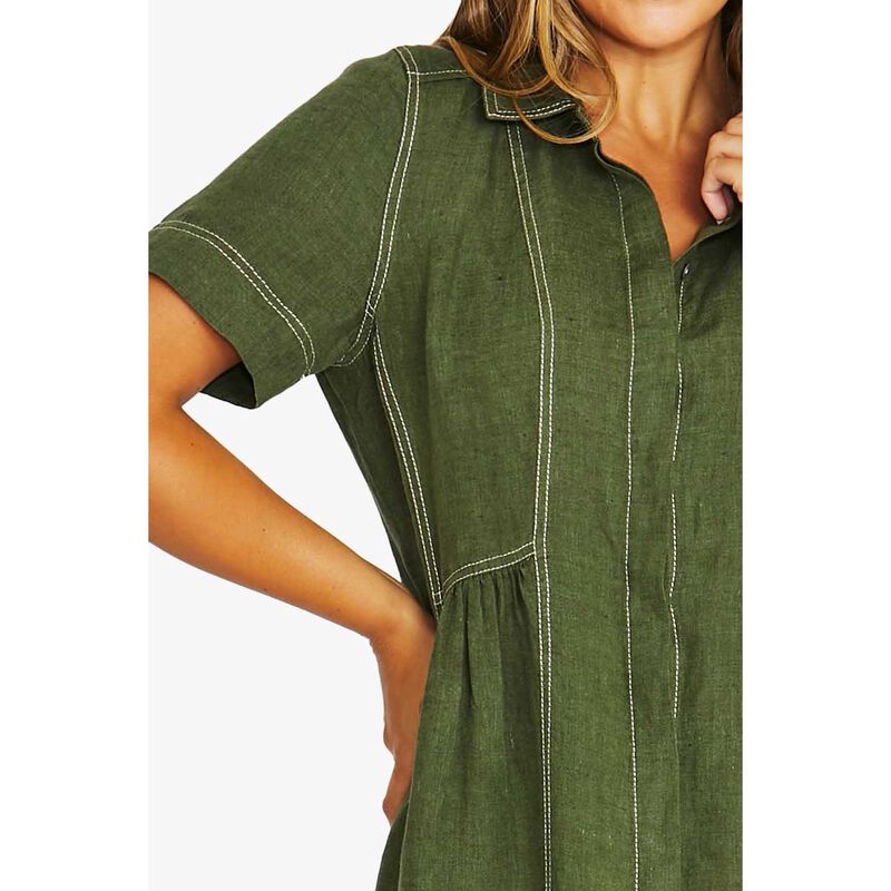 Jump Seam Detail Shirt Dress image number 2